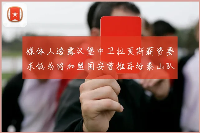 媒体人透露汉堡中卫拉莫斯薪资要求低或将加盟国安曾推荐给泰山队